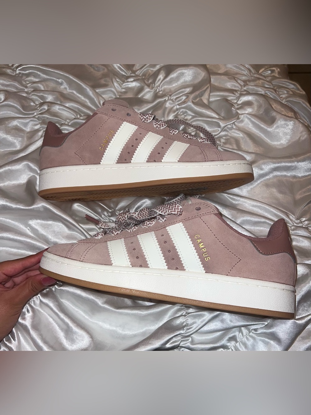 Adidas campus 00 in clay pink suede